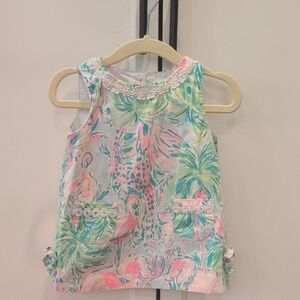 Lily Pulitzer Toddler Flamingo Print Shift Dress